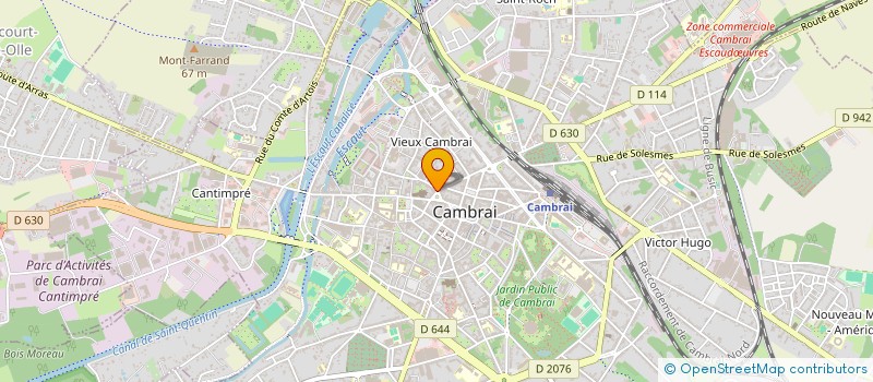 localisation de l'entreprise ENCRE RECHARGE à CAMBRAI