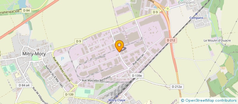 localisation de l'entreprise ENCRES DUBUIT à MITRY-MORY