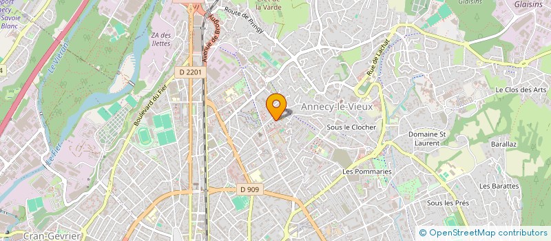 localisation de l'entreprise ENCRETEC à ANNECY
