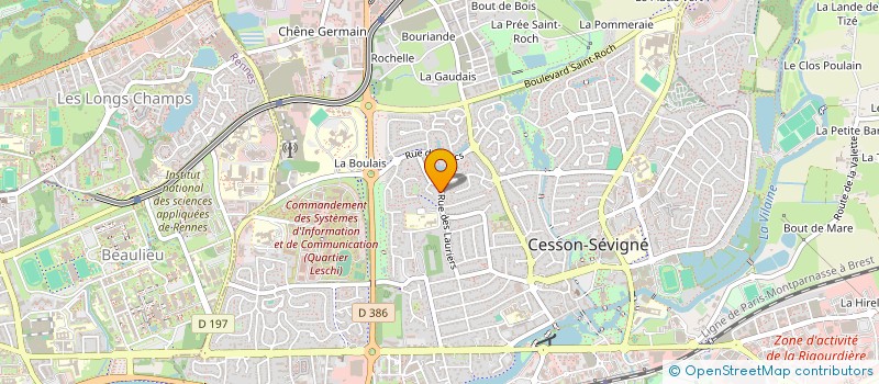 localisation de l'entreprise ENDEAVOUR à CESSON-SEVIGNE