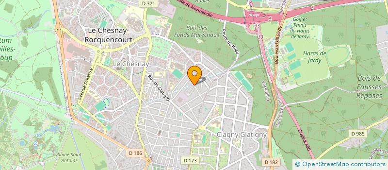 localisation de l'entreprise ENDEAVOUR  LE CHESNAY-ROCQUENCOURT