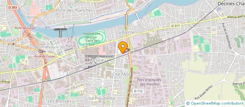 localisation de l'entreprise ENDEL SRA  VAULX-EN-VELIN