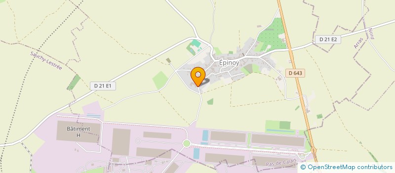 localisation de l'entreprise ENDELIS à EPINOY