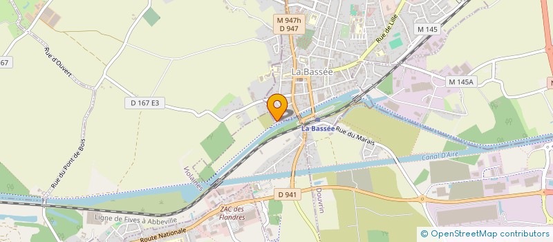 localisation de l'entreprise ENDELO  LA BASSEE