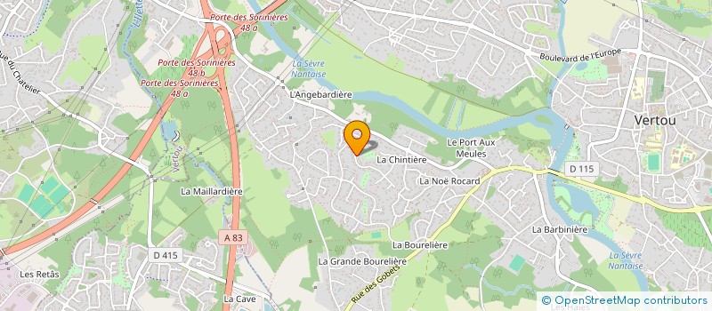 localisation de l'entreprise ENDEMA à VERTOU