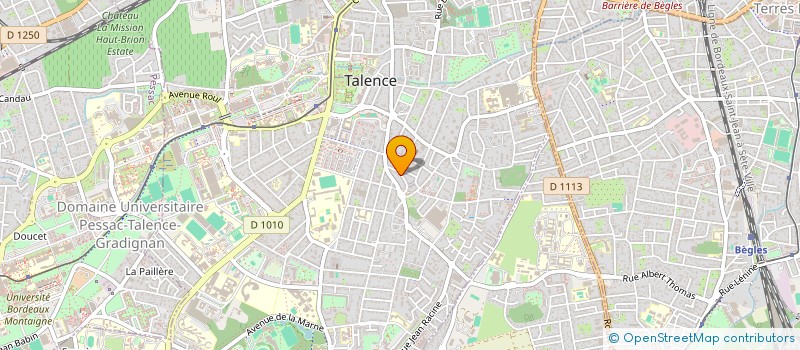 localisation de l'entreprise ENDEO ENVIRONNEMENT à TALENCE