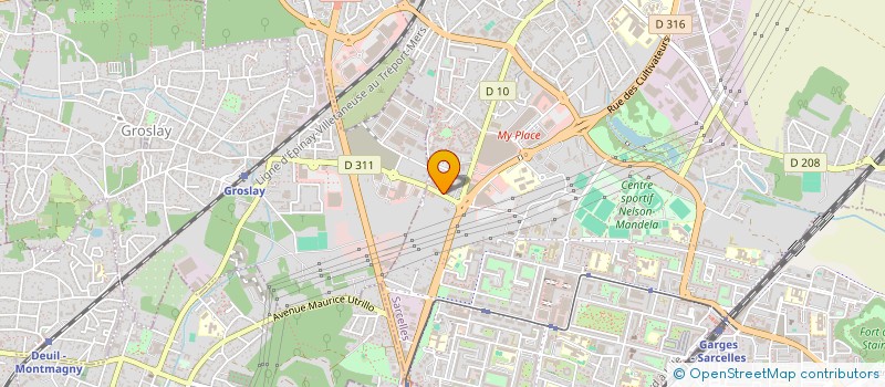 localisation de l'entreprise ENDER à SARCELLES