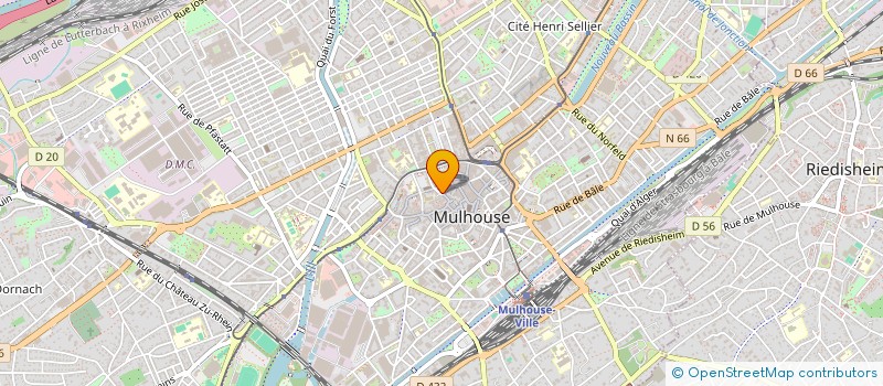 localisation de l'entreprise ENDERLIN MAROQUINIER à MULHOUSE