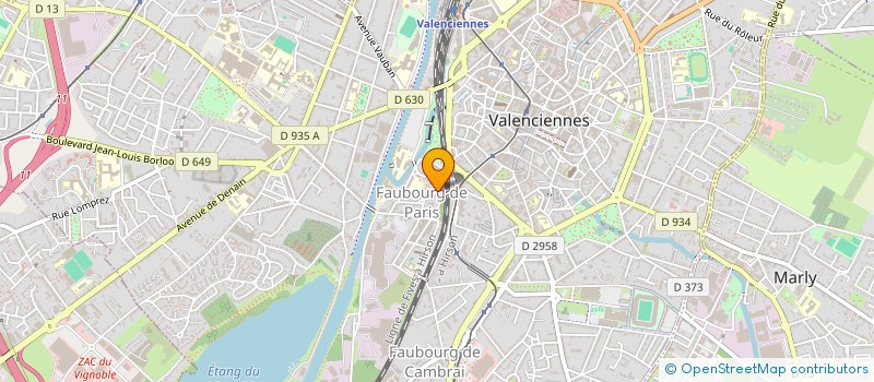 localisation de l'entreprise ENDI - ENTRAIDE ET DIGNITE  VALENCIENNES