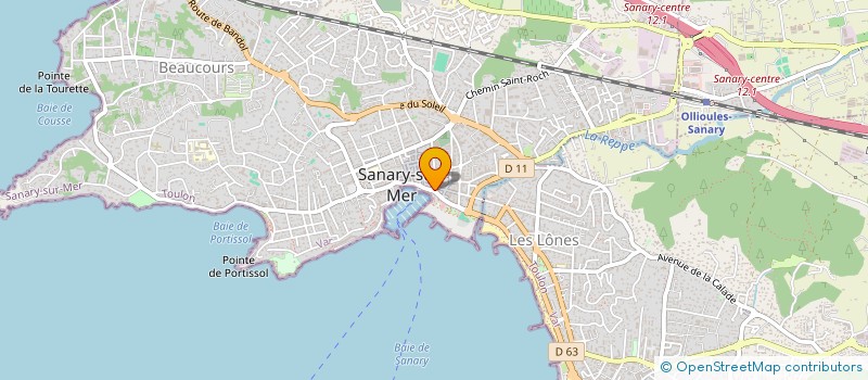 localisation de l'entreprise ENDINE à SANARY-SUR-MER
