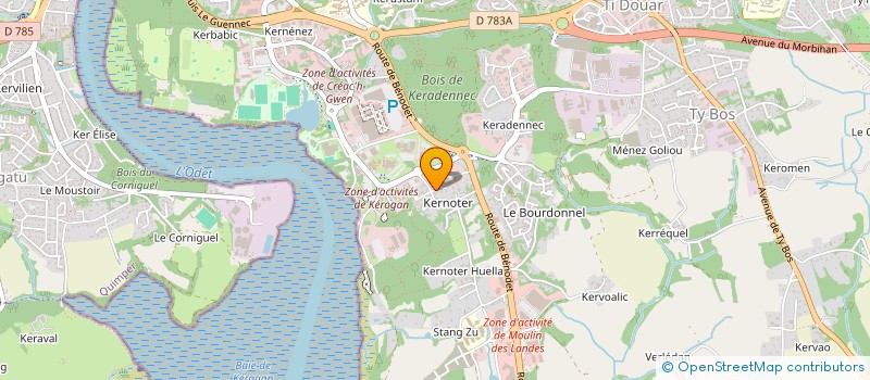 localisation de l'entreprise ENDLESS ORGANISATION à QUIMPER