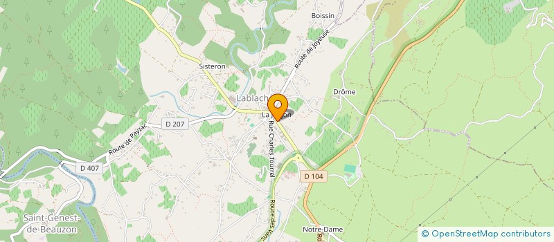 localisation de l'entreprise ENDO ARDECHE  LABLACHERE