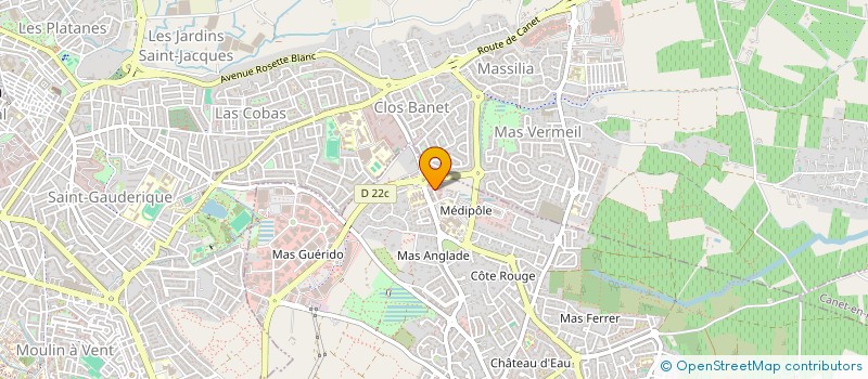 localisation de l'entreprise ENDOCRINOPOLE  CABESTANY