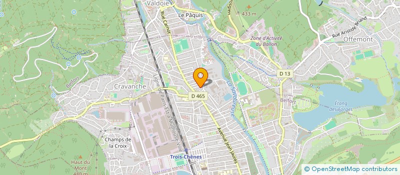 localisation de l'entreprise ENDODONTIE FRANCAISE 90 à BELFORT