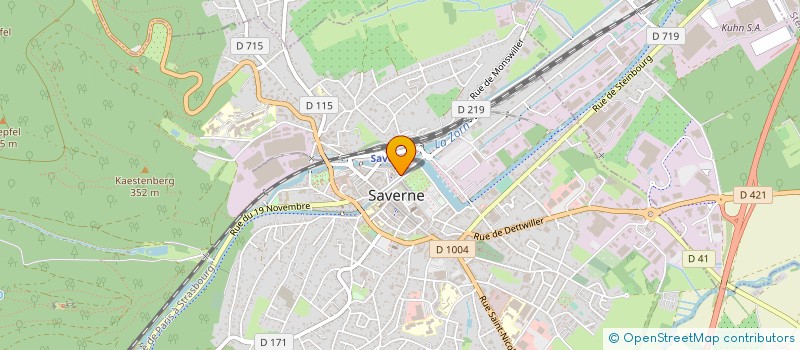 localisation de l'entreprise ENDOSAV  SAVERNE