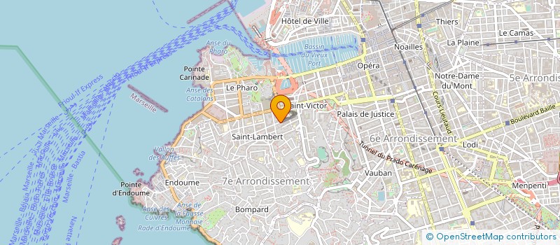 localisation de l'entreprise ENDOUME BIO à MARSEILLE