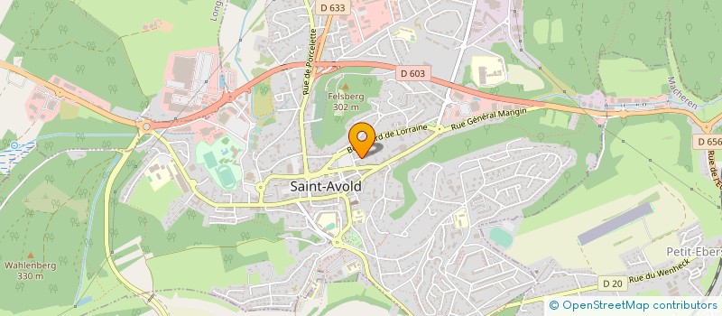 localisation de l'entreprise ENDRES IRMA ET ALICE  SAINT-AVOLD