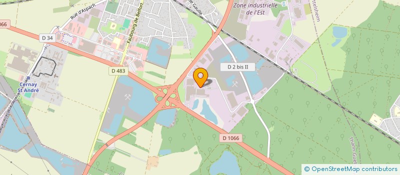 localisation de l'entreprise ENDRESS+HAUSER FLOW FRANCE à CERNAY
