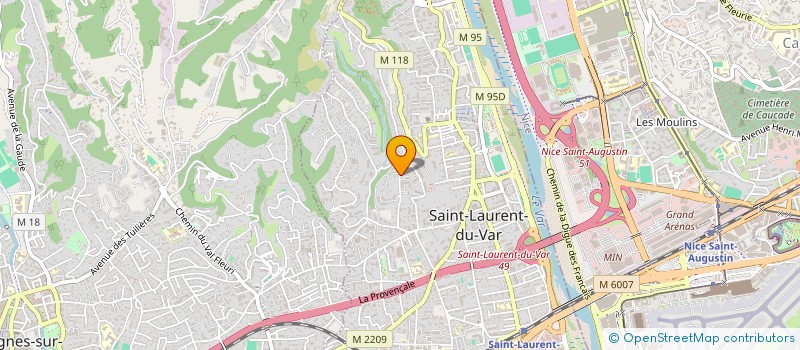 localisation de l'entreprise ENDROME à SAINT-LAURENT-DU-VAR