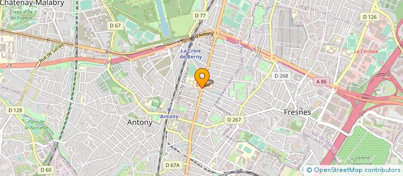 localisation de l'entreprise ENDROMED à ANTONY