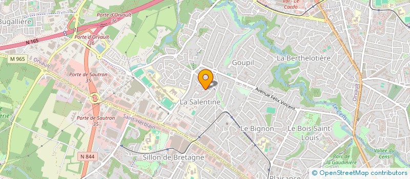 localisation de l'entreprise ENDUIT DE L'ATLANTIQUE à ORVAULT