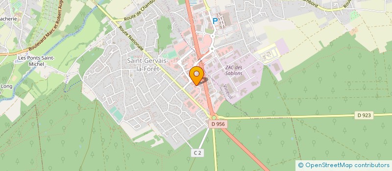 localisation de l'entreprise ENDUIT DECO CENTRE  SAINT-GERVAIS-LA-FORET