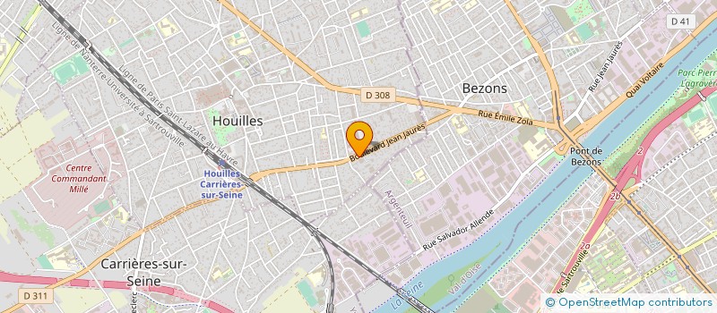 localisation de l'entreprise ENDUIT DIFFUSION 78 BATVERT à HOUILLES