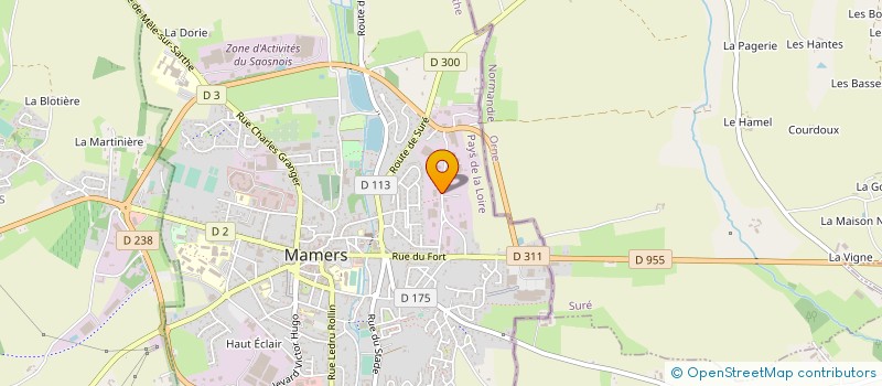 localisation de l'entreprise ENDUIT ET COMPAGNIE  MAMERS