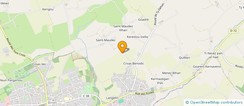 localisation de l'entreprise ENDUIT FINISTERE 29  EDERN