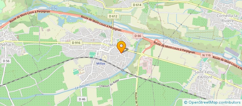 localisation de l'entreprise ENDUIT SUD à MILLAS