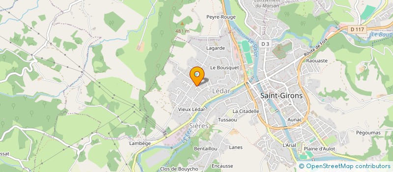 localisation de l'entreprise ENDUITS COUSERANS  SAINT-GIRONS
