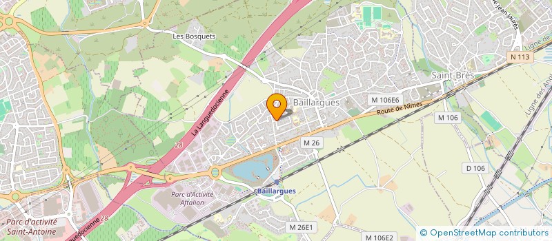 localisation de l'entreprise ENDUITS DE FRANCE à BAILLARGUES