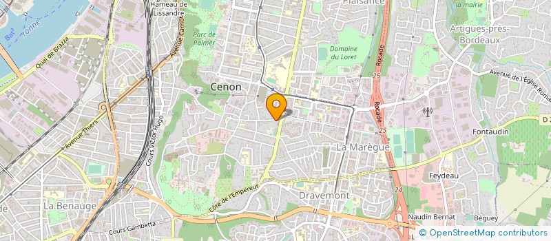 localisation de l'entreprise ENDURANCE à CENON