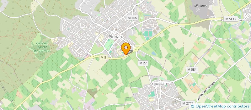 localisation de l'entreprise ENDURANCE CLUB GARRIGUE-PIGNAN à PIGNAN