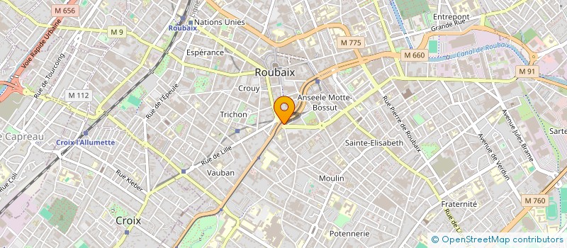 localisation de l'entreprise ENDURIDE FRANCE à ROUBAIX