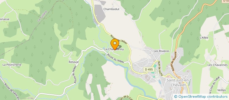 localisation de l'entreprise ENDURO CLUB DES BOS NOIRS  SAINT-JUST-EN-CHEVALET