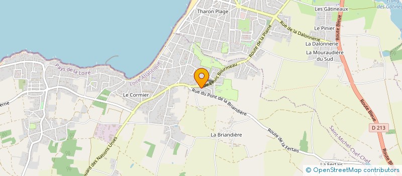 localisation de l'entreprise ENDURO'PWARO à LA PLAINE-SUR-MER