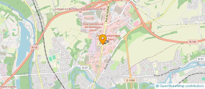 localisation de l'entreprise ENDYMION IMMO à CHAMPNIERS