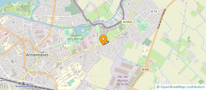 localisation de l'entreprise ENE  HOUPLINES