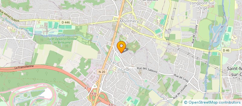 localisation de l'entreprise ENE IMMOBILIERE à LINAS