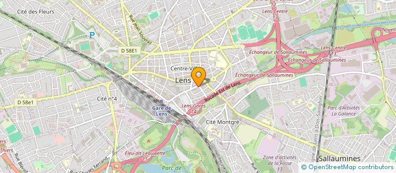 localisation de l'entreprise ENEA  LENS