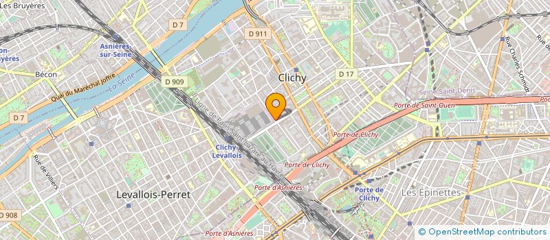 localisation de l'entreprise ENEA SOFTWARE à CLICHY
