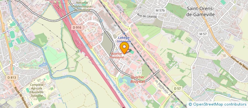 localisation de l'entreprise ENEAPHARM à LABEGE