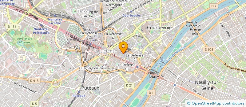 localisation de l'entreprise ENEDIS-D à PUTEAUX