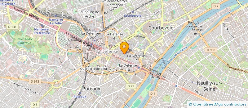 localisation de l'entreprise ENEDIS -D/IG  PUTEAUX