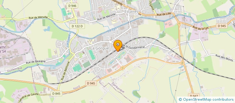 localisation de l'entreprise ENEIDE à LA GORGUE