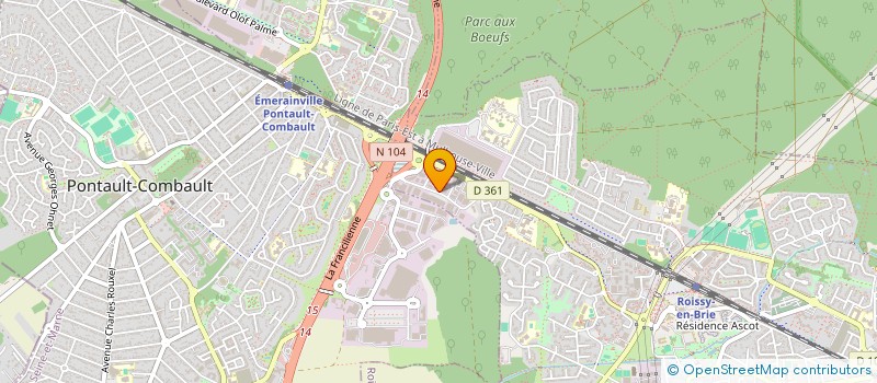localisation de l'entreprise ENEL ASSEMBLAGE SARL à ROISSY-EN-BRIE