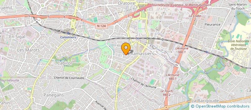 localisation de l'entreprise ENELTEC à COLOMIERS