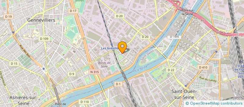 localisation de l'entreprise ENEO LAVERIE à ASNIERES-SUR-SEINE