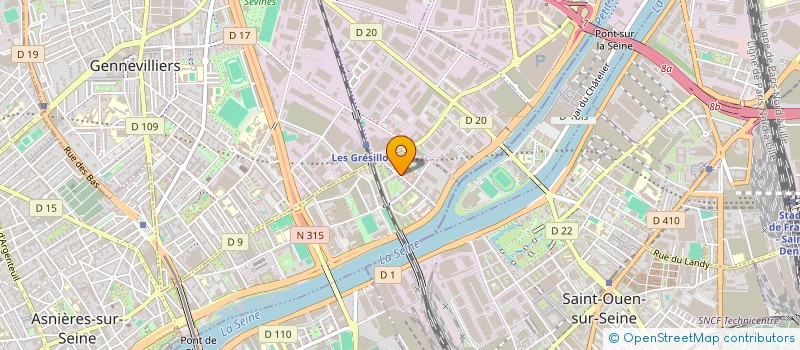 localisation de l'entreprise ENEO RESTAURATION à ASNIERES-SUR-SEINE